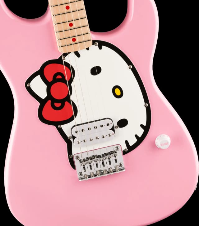 Guitarra Eléctrica Squier Hello Kitty Stratocaster - Rosa